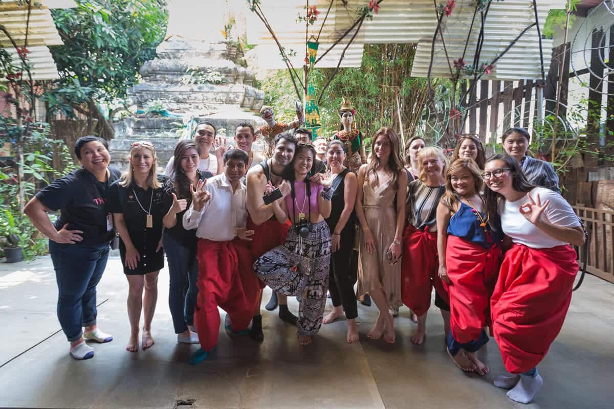 Group of delegates on an excursion